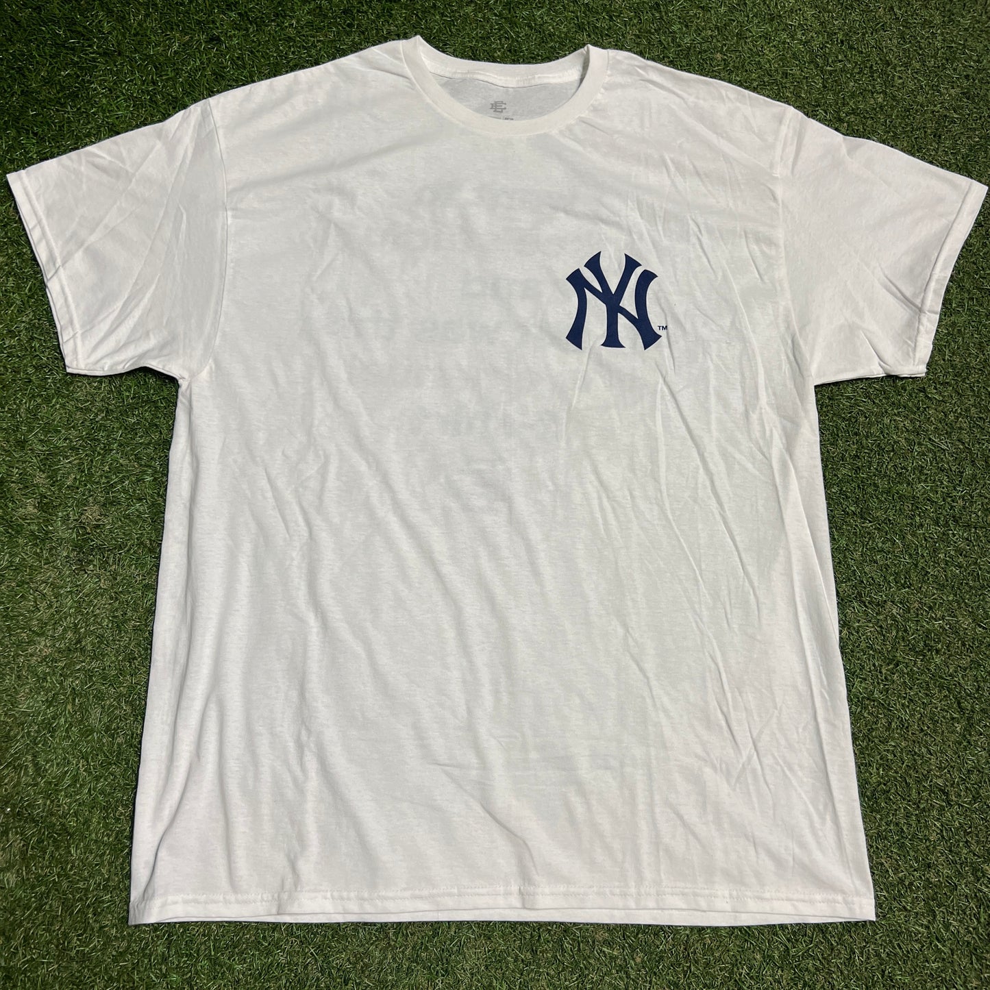 Eric Emanuel Yankees "All I Got" White Tee Size XL NEW x13776