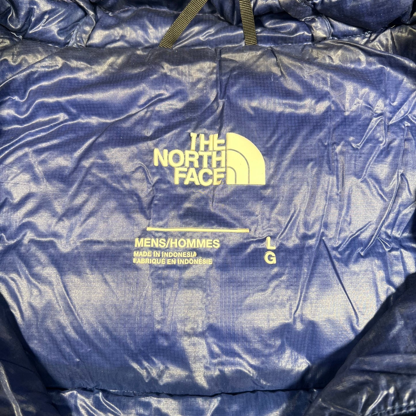 North Face Blue Micro Down Blue Jacket Size Large USED v17971