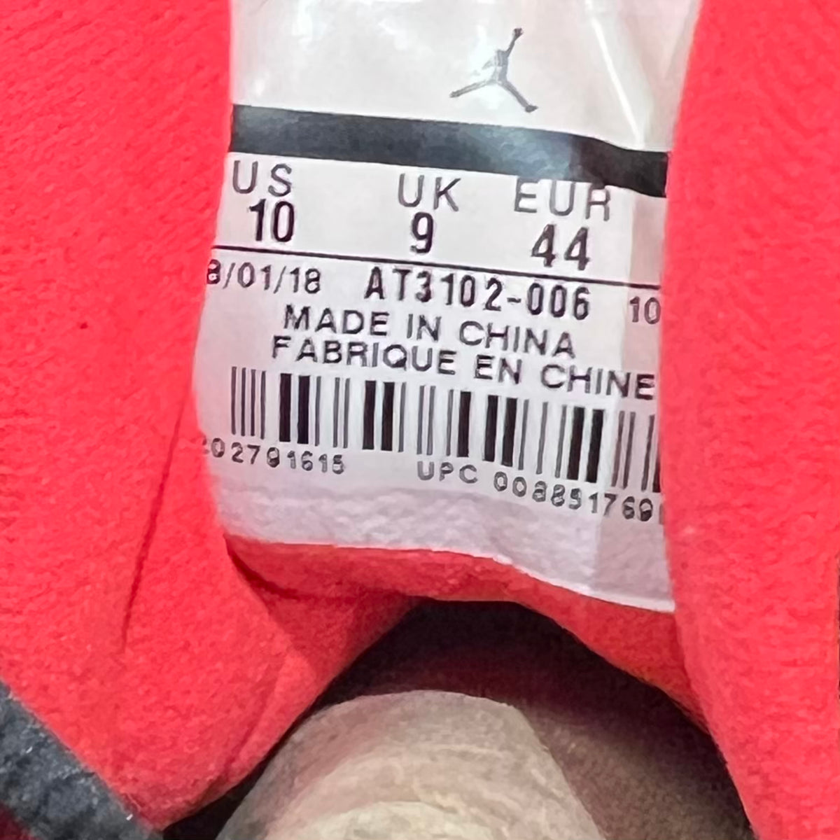 Jordan 13 Low CLOT Black Red (2018) Size 10 USED s23613