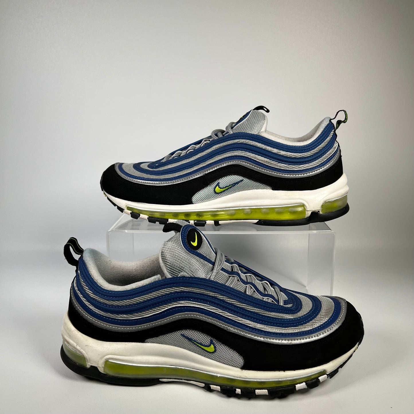 Nike Air Max 97 Atlantic Blue Voltage Yellow (2022) Size 10.5 USED s17873