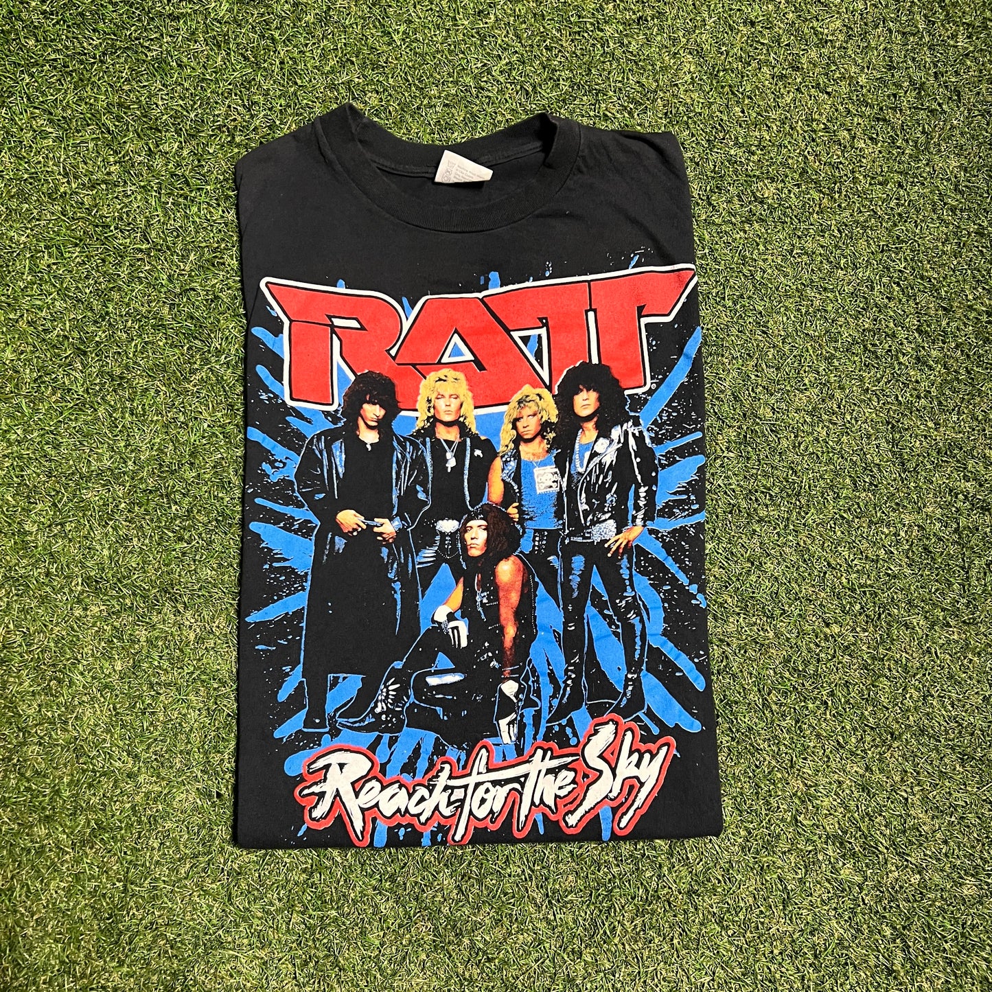 1989 Ratt "Reach for the Sky" Black World Tour Tee SIze Large