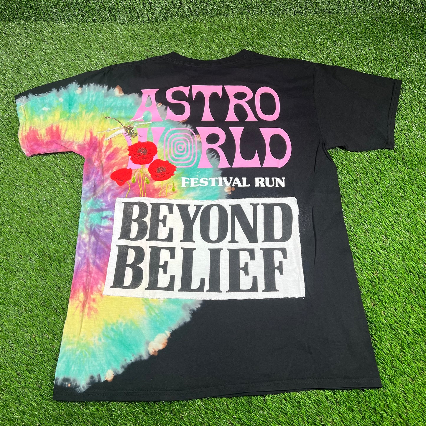 2018 Travis Scott Volume You May Experience Turbulence Black Tee Size Large USED x14568