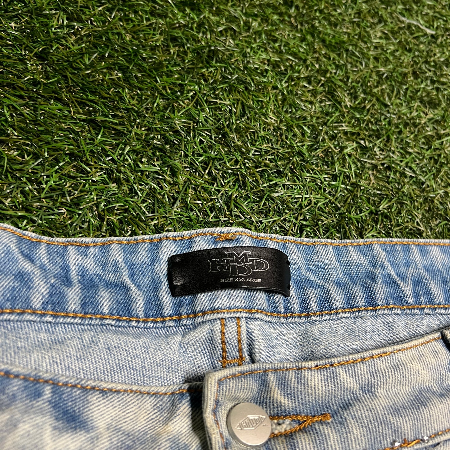 HMDD Crystal Jeans Shorts Jhorts Size XXL USED x14295
