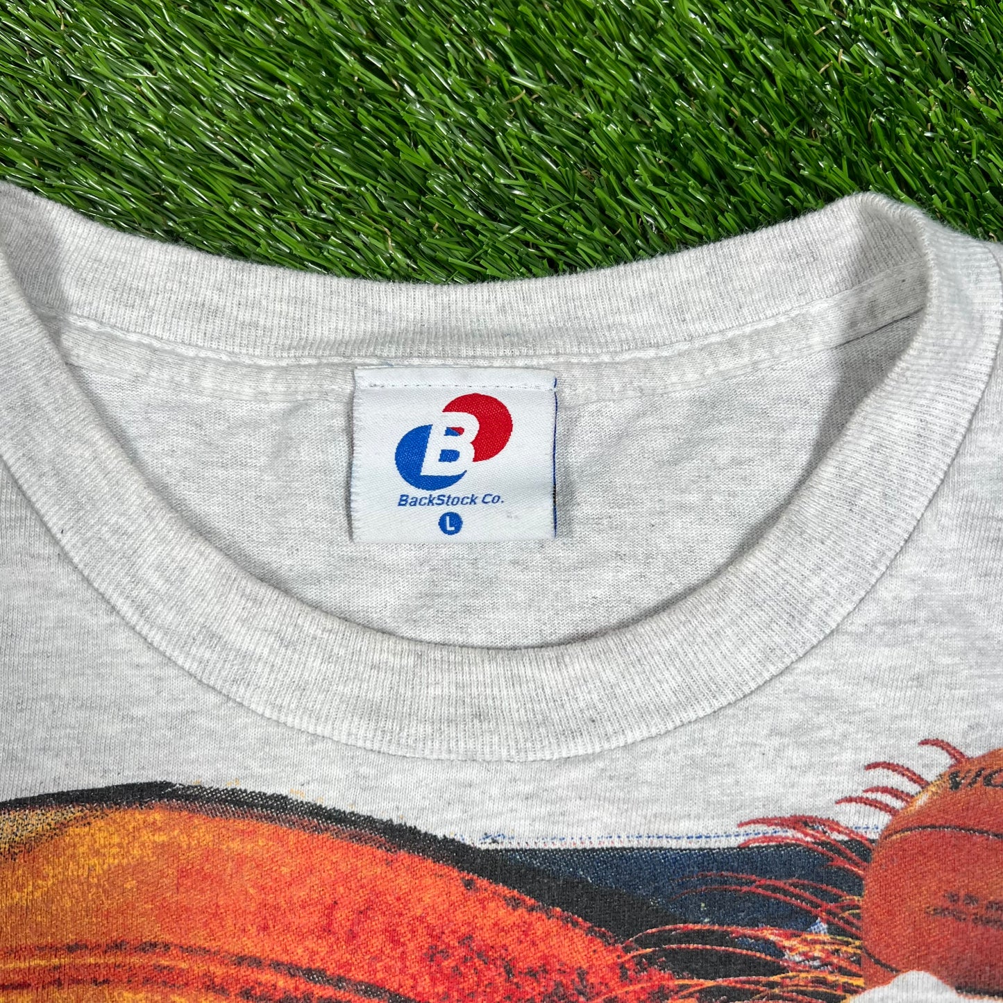 Dream Team AOP Modern Print Grey Tee Size Large USED v16717