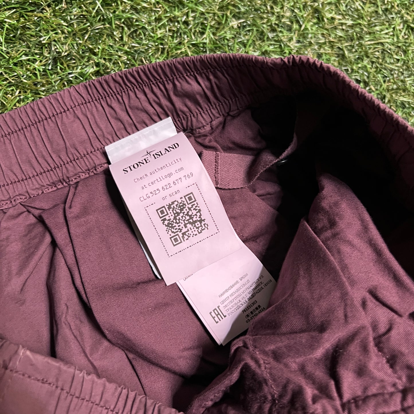 Stone Island Plum Cargo Pants Size 34 USED x14058
