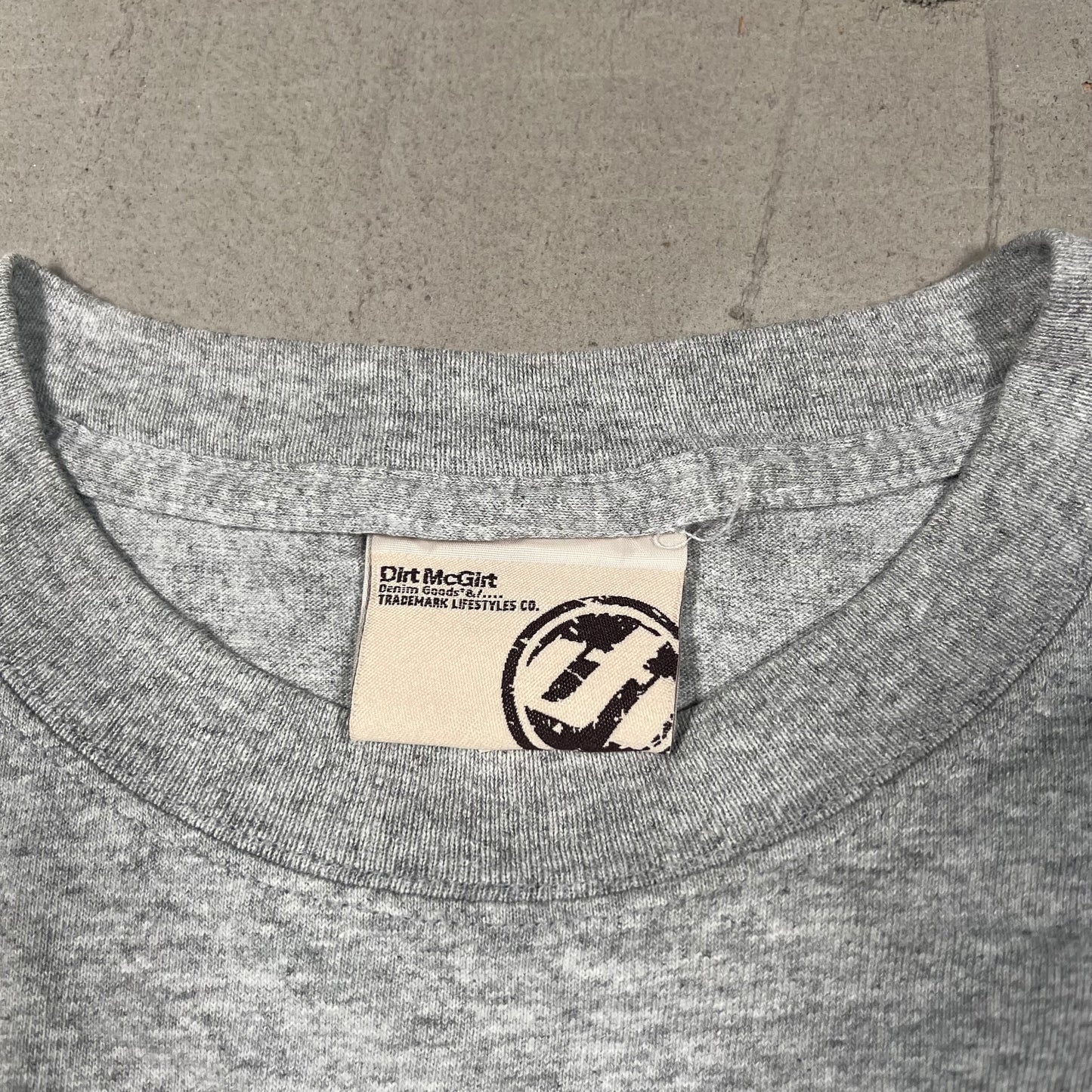 Y2K ODB Old Dirty Bastard For President Dirt Mcgirt Grey Tee Size XL USED v17125
