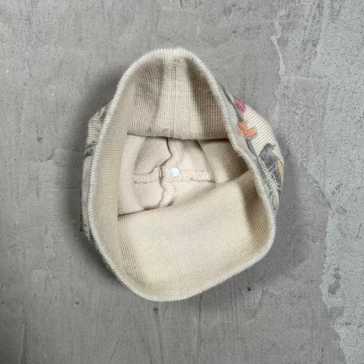 GreedyUnit AOP Cream Beanie USED x18758