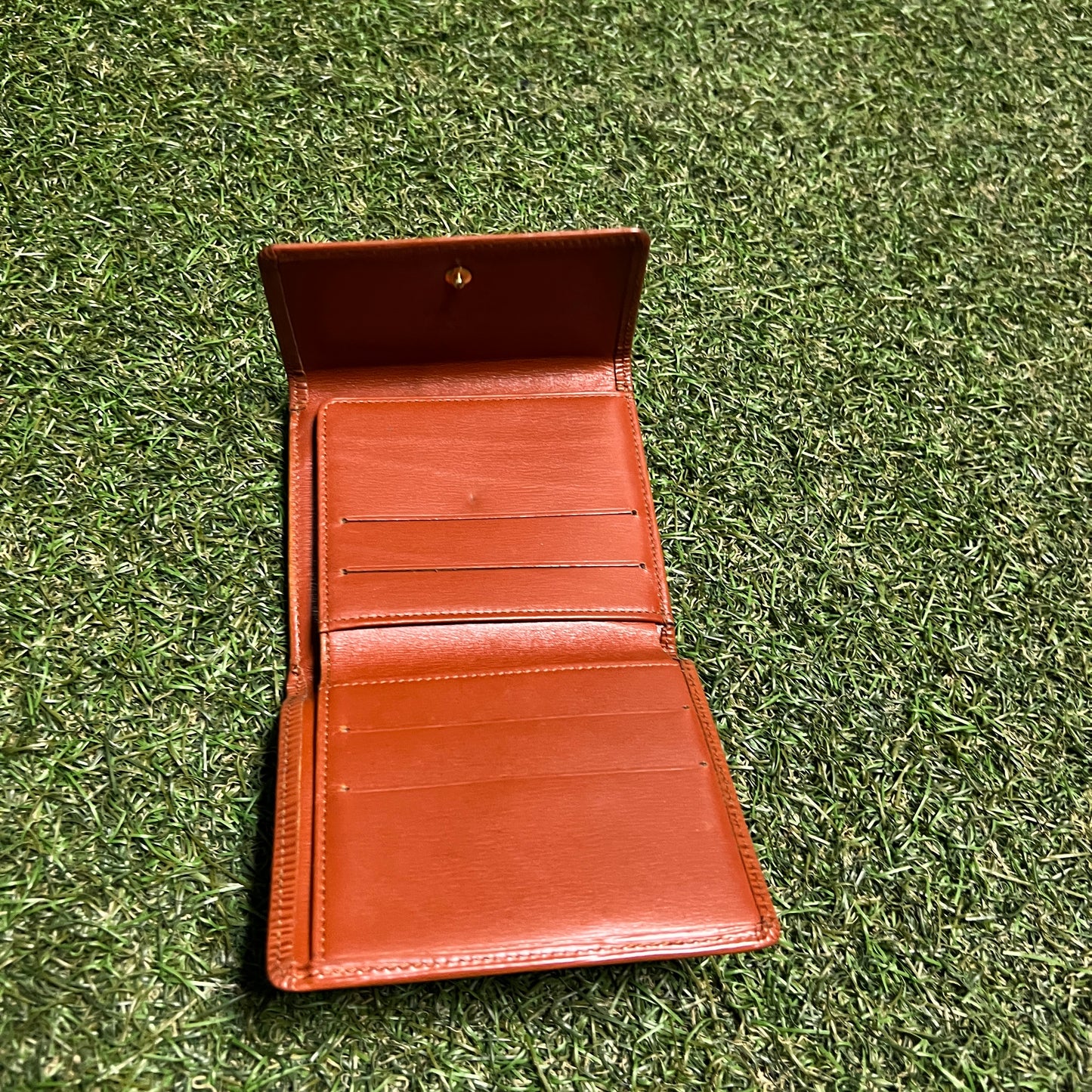 1990s Louis Vuitton Epi Leather Elis Trifold Brown Wallet USED x13982