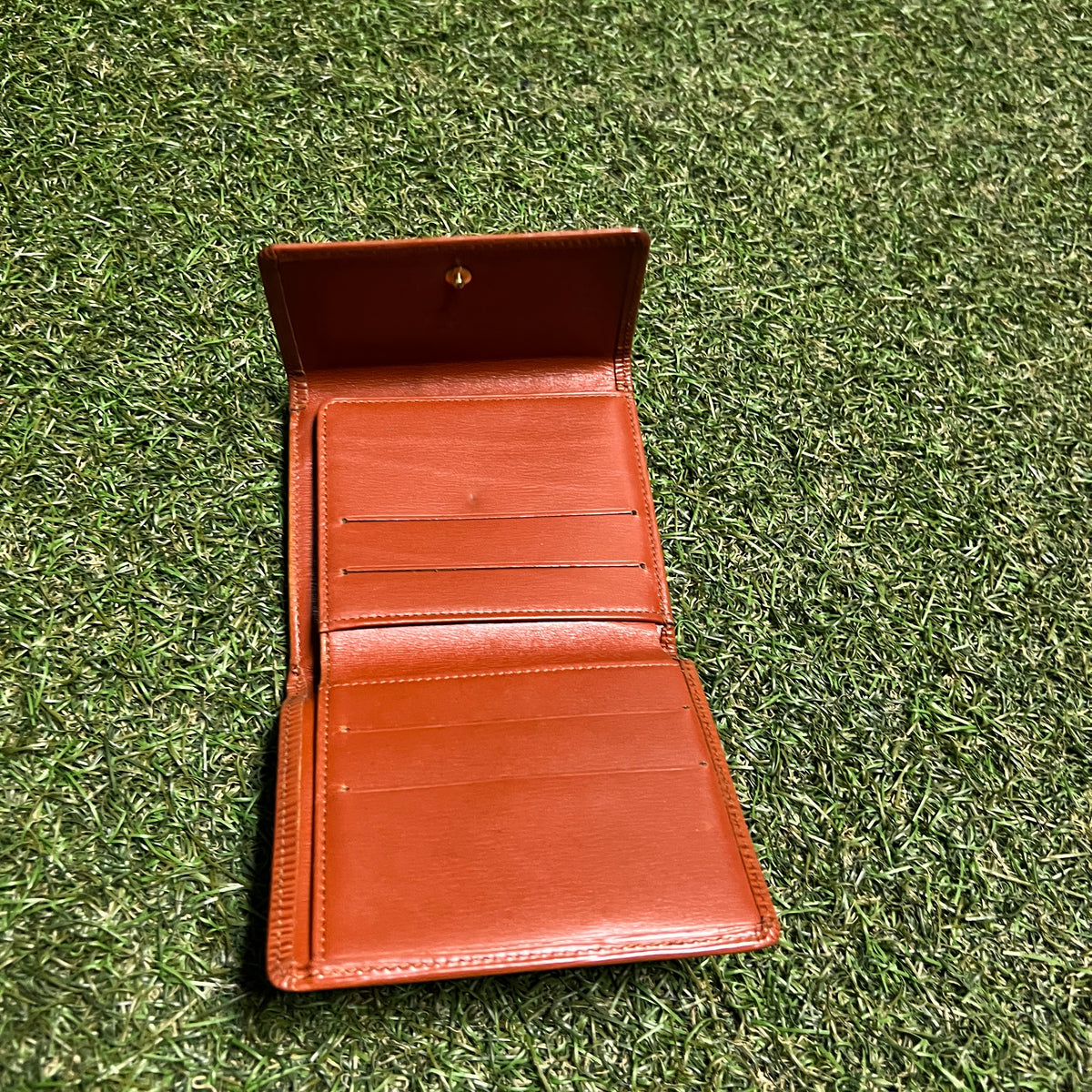 1990s Louis Vuitton Epi Leather Elis Trifold Brown Wallet USED x13982