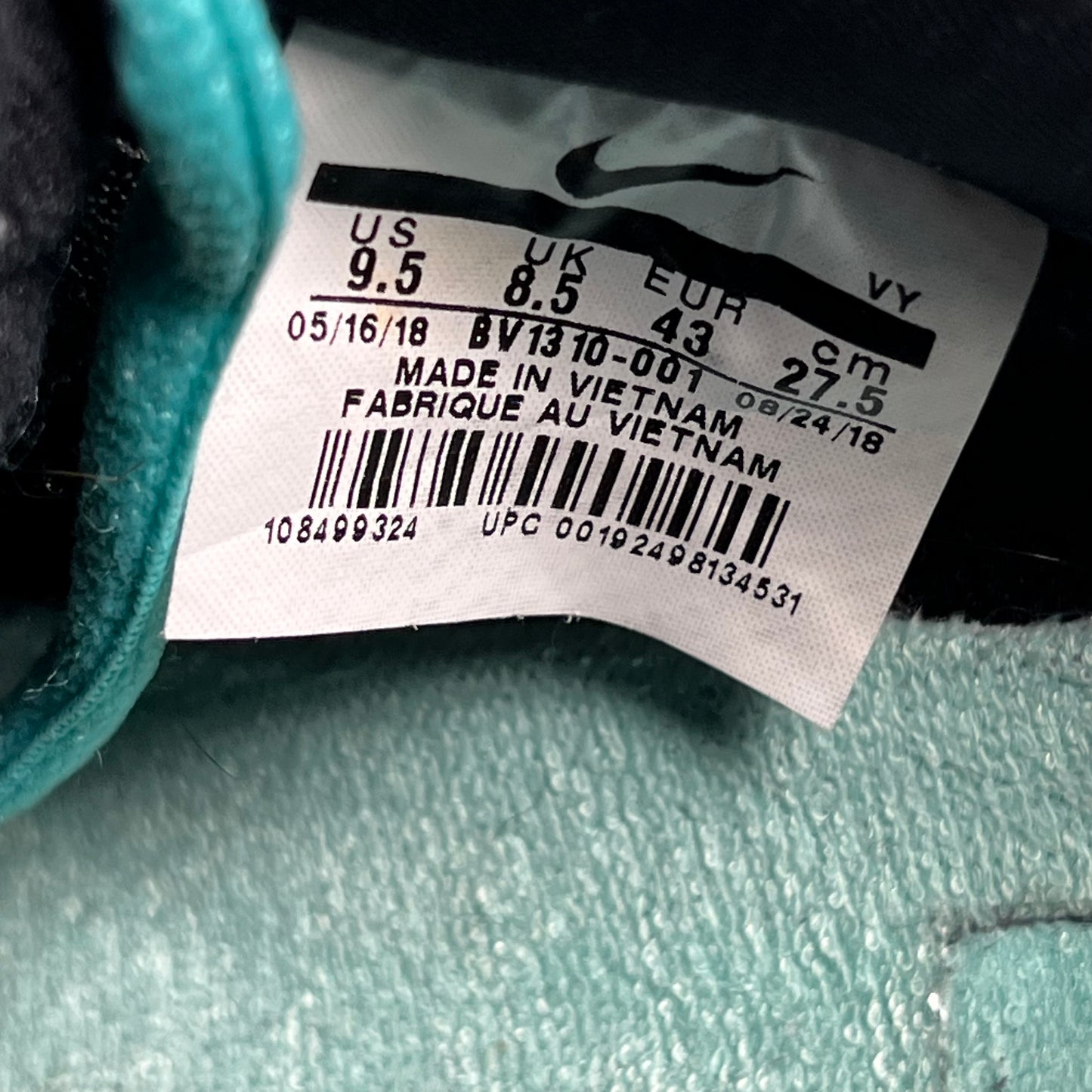 Nike SB Dunk Low Diamond Supply Co Black Diamond (2018) Size 9.5 USED s20425