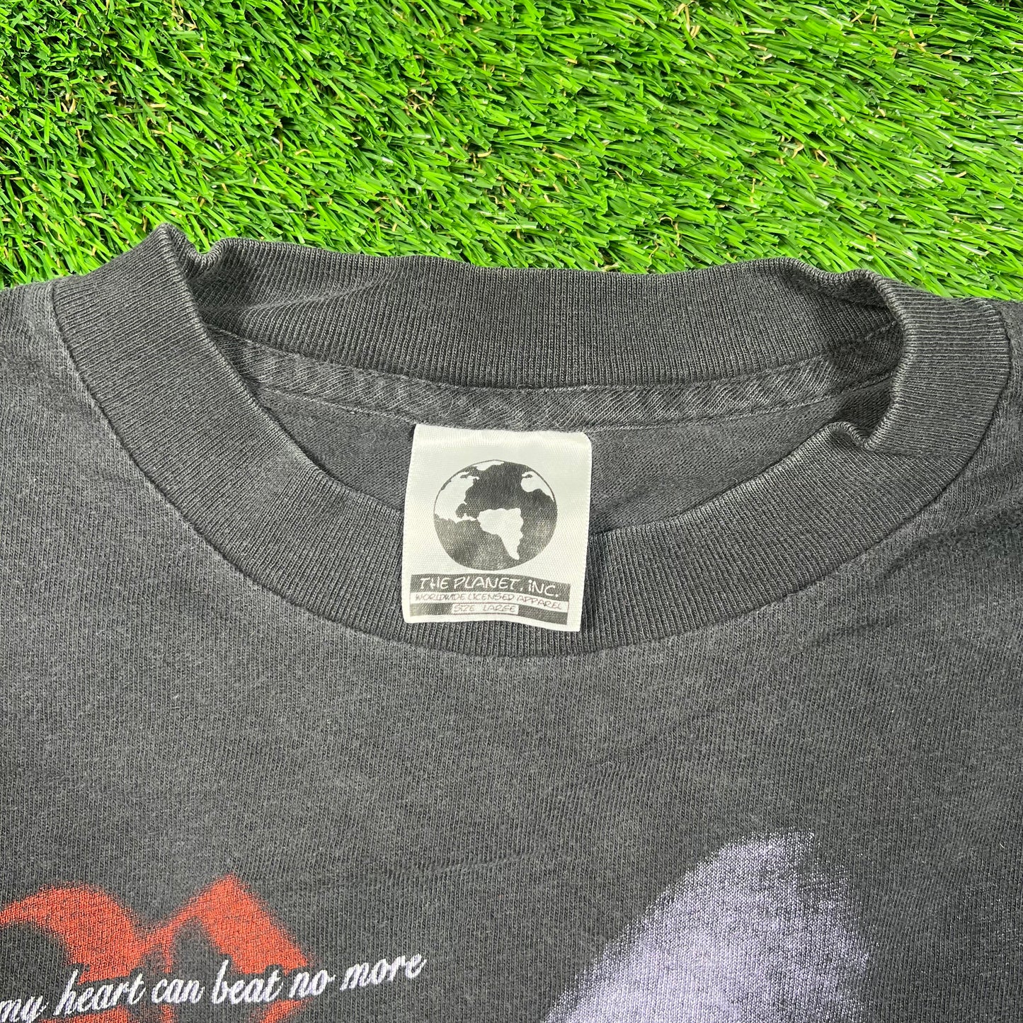 1997 2Pac 4Ever Rest In Peace Portrait Black Tee Size Large USED v18673