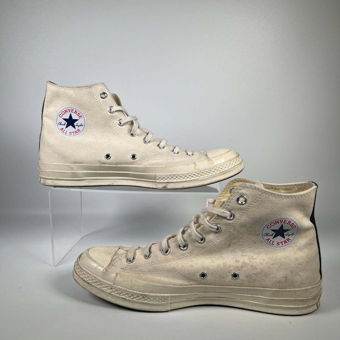 Converse x CDG Chuck Taylor All Star High Play White (2019) Size 11 USED s18174