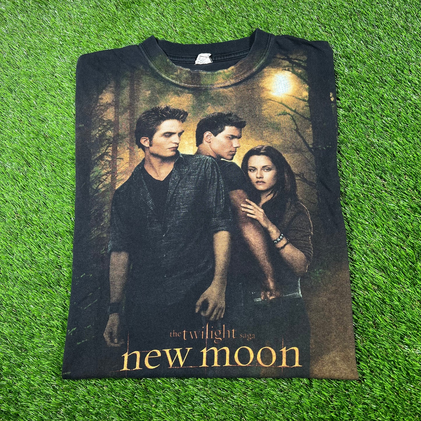2009 Twilight New Moon Promo Black Tee Size Large USED v16946