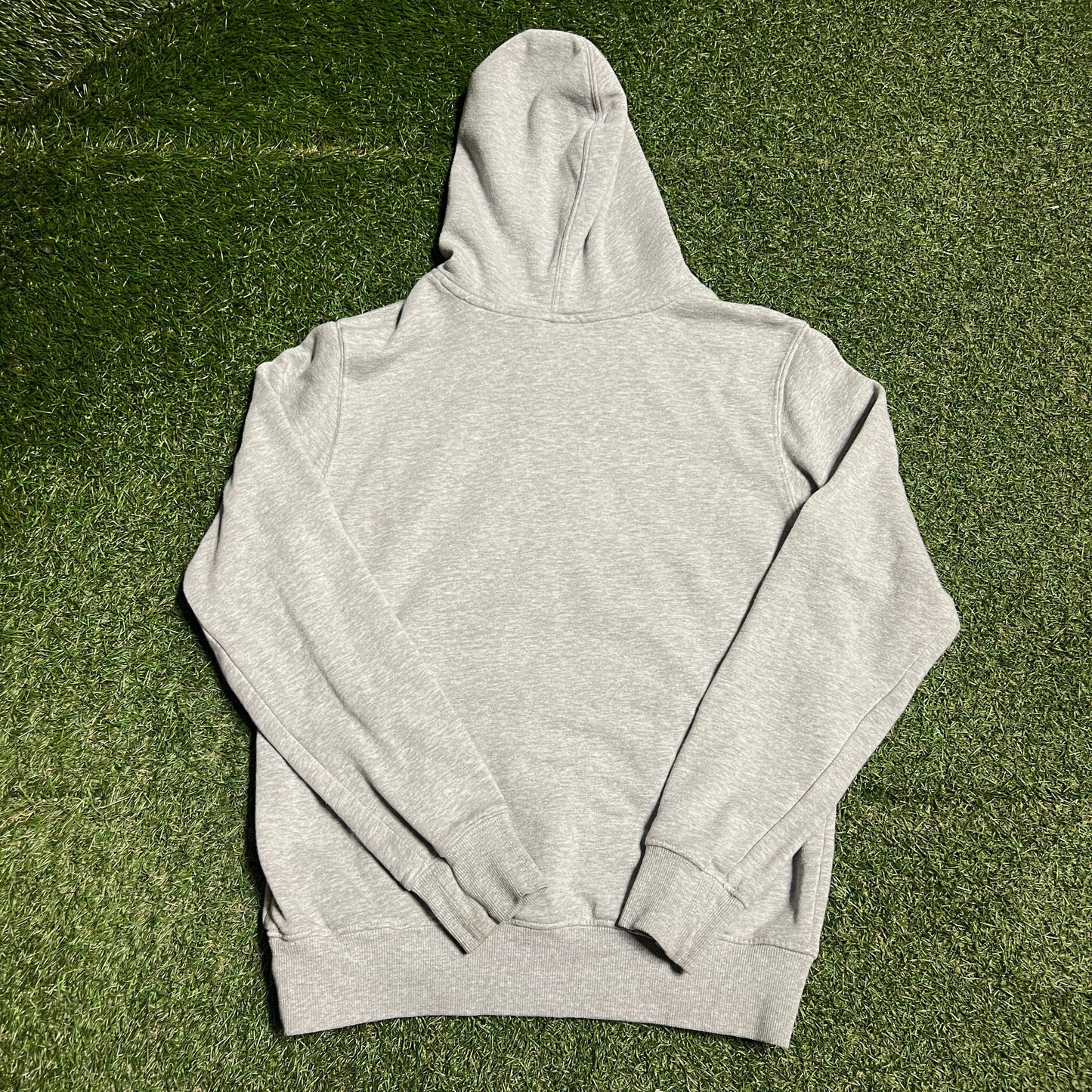 The North Face White Logo Grey Hoodie Size Small USED v16444