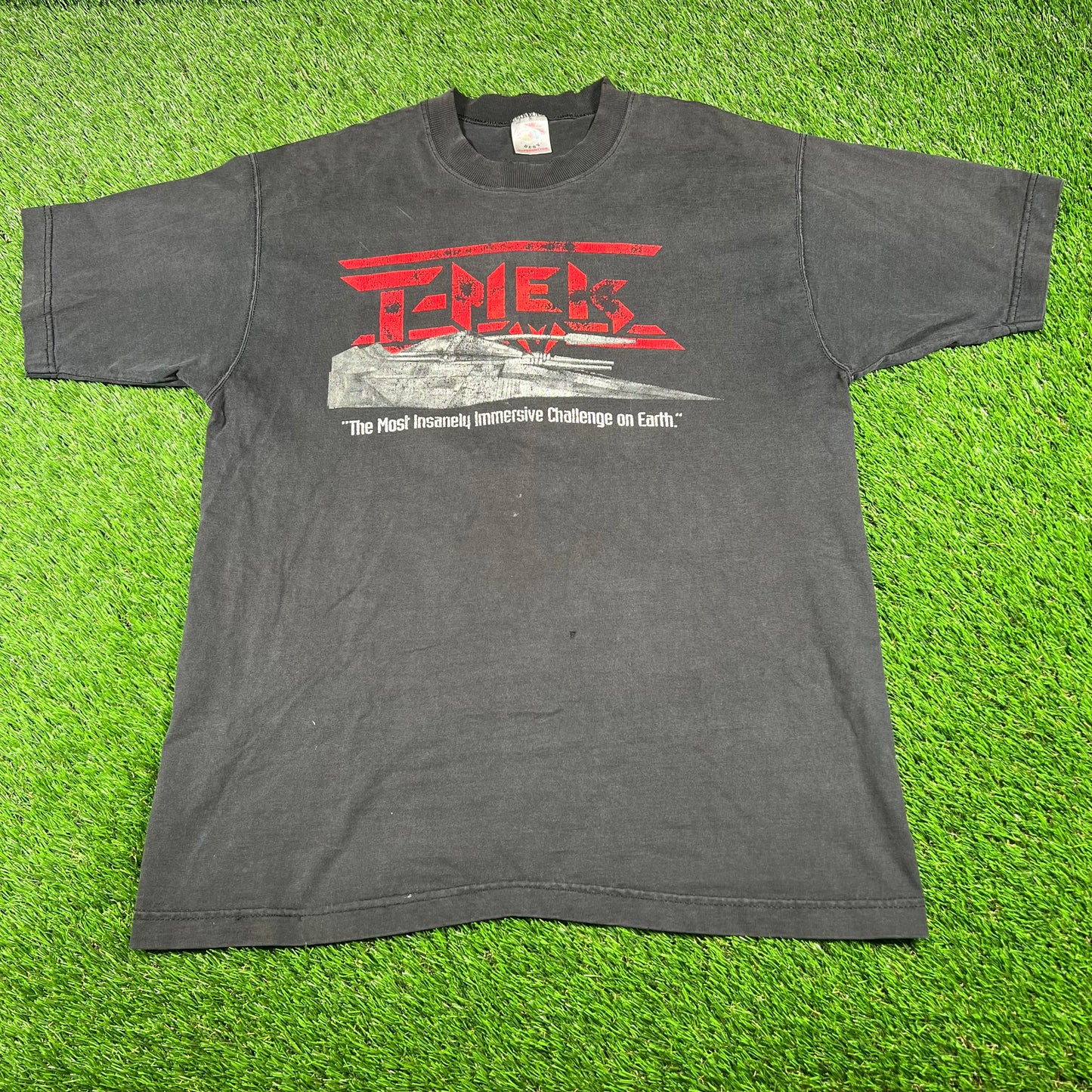 1990s Atari T Mek Promo Black Tee Size Large USED v16789
