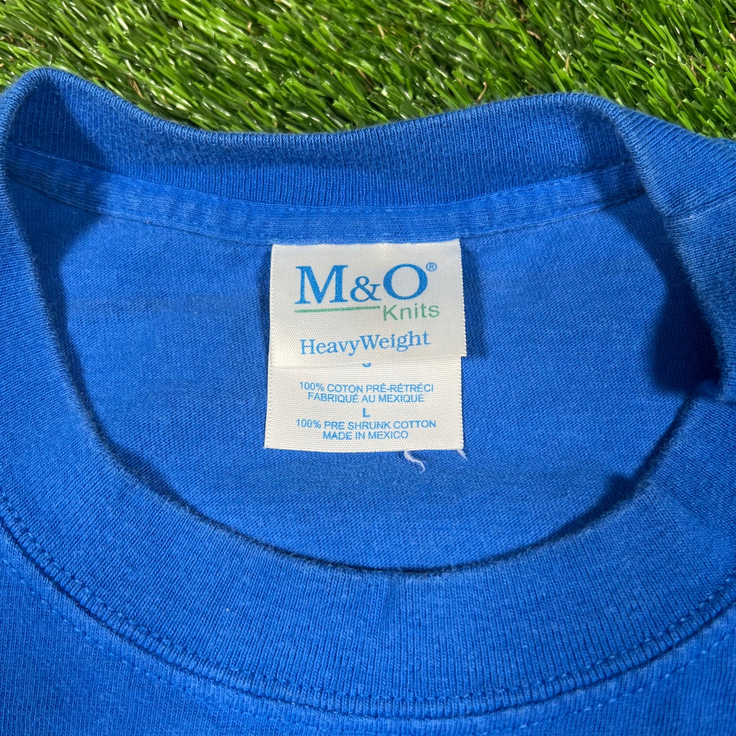 Y2K Mark Martin Vigra Blue Racing Tee Size Large USED v16718