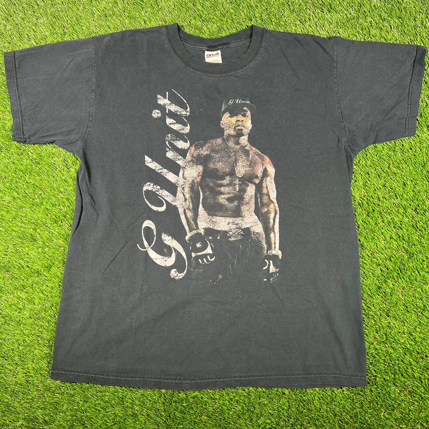 2005 50 Cent G Unit Concert Black Tee Size Large USED v16890