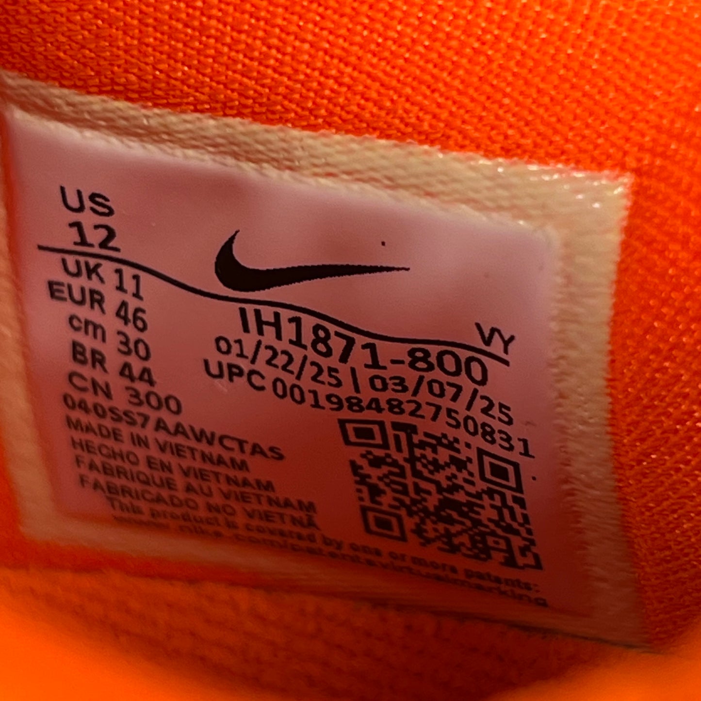 Nike Kobe 6 Total Orange (2025) Size 12 NEW s17725