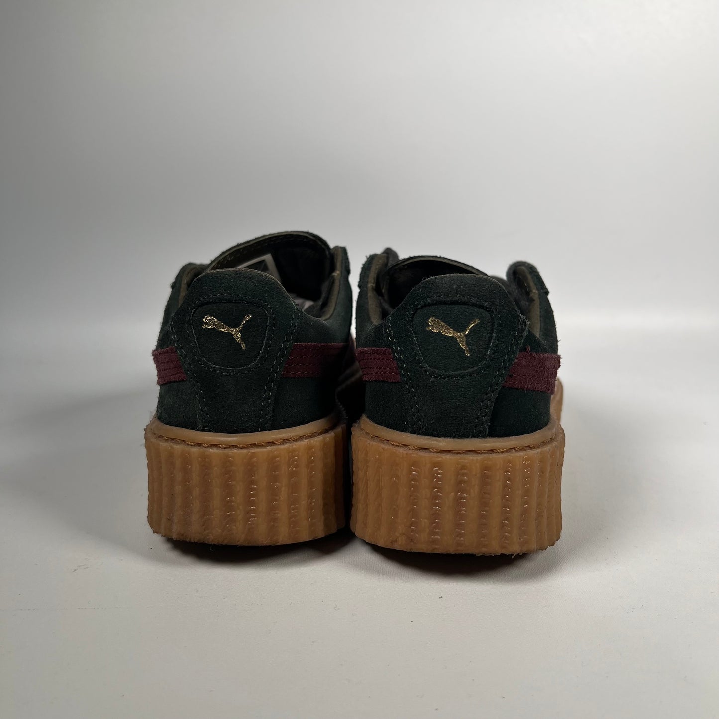 Puma Creepers Rihanna Fenty Suede Green Size 4M/5.5W USED S18471