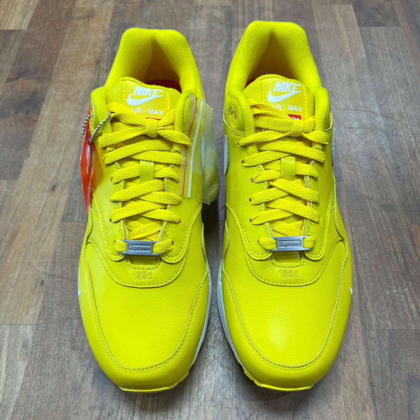 Nike x Supreme Air Max 1 Speed Yellow Size 11 NEW s17100