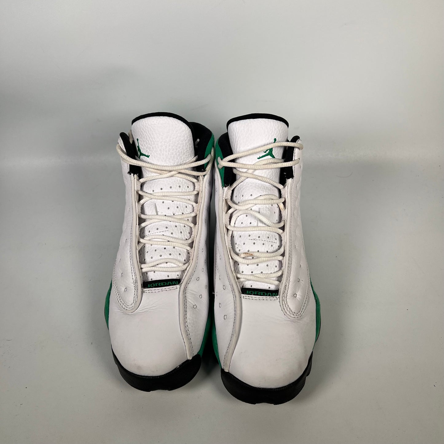 Jordan 13 White Lucky Green (2020) Size 6.5y USED s18587