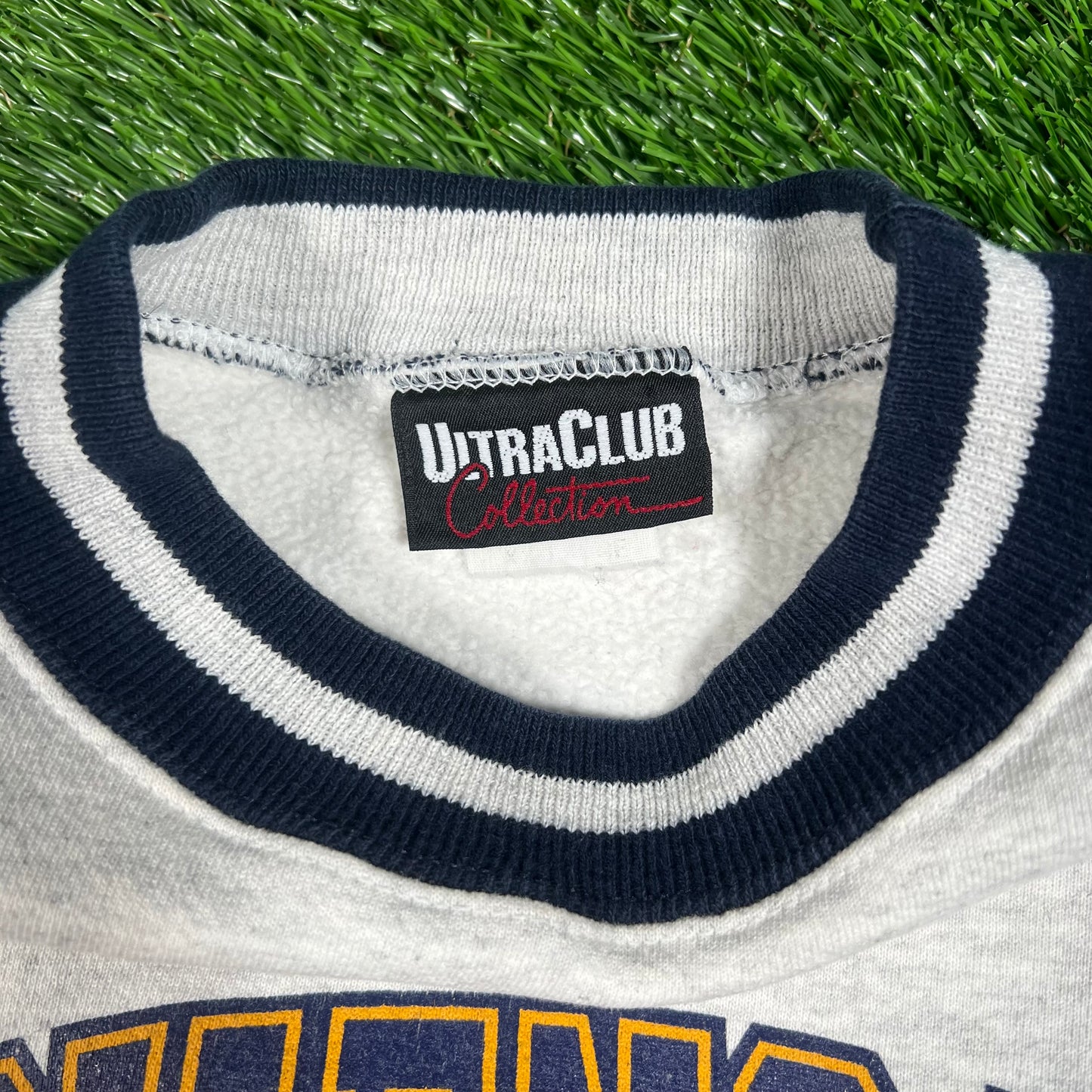 1990s Hackensack Football Comets Football Grey Crewneck Size XL USED v17509