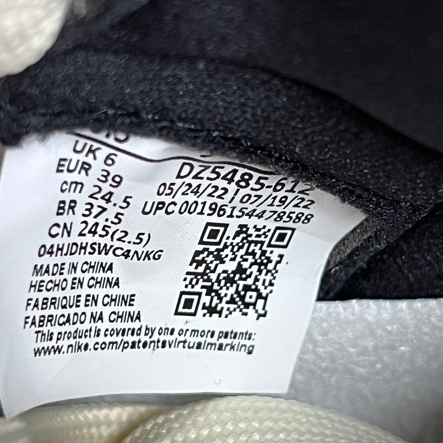 Jordan 1 High Lost and Found (2022) Size 6.5 USED s18127