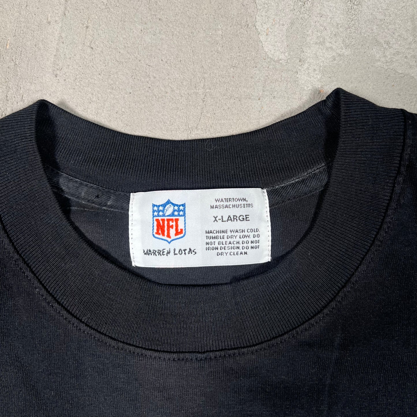 Warren Lotas x NFL Houston Texans Wrangler Black Tee Size XL NEW x14806