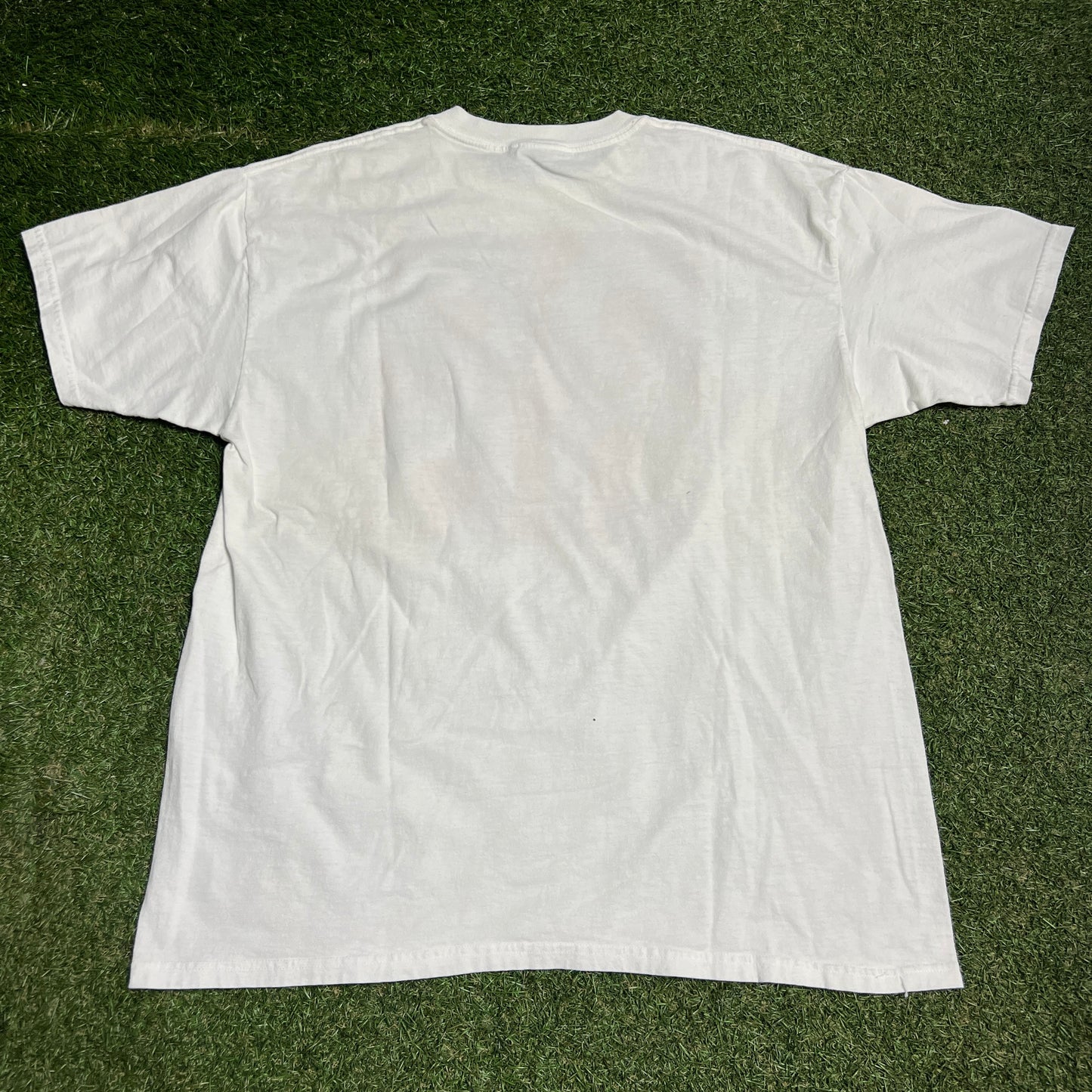 2002 Roling Stones 40th Anniversary White Band Tee Size XL USED v16325