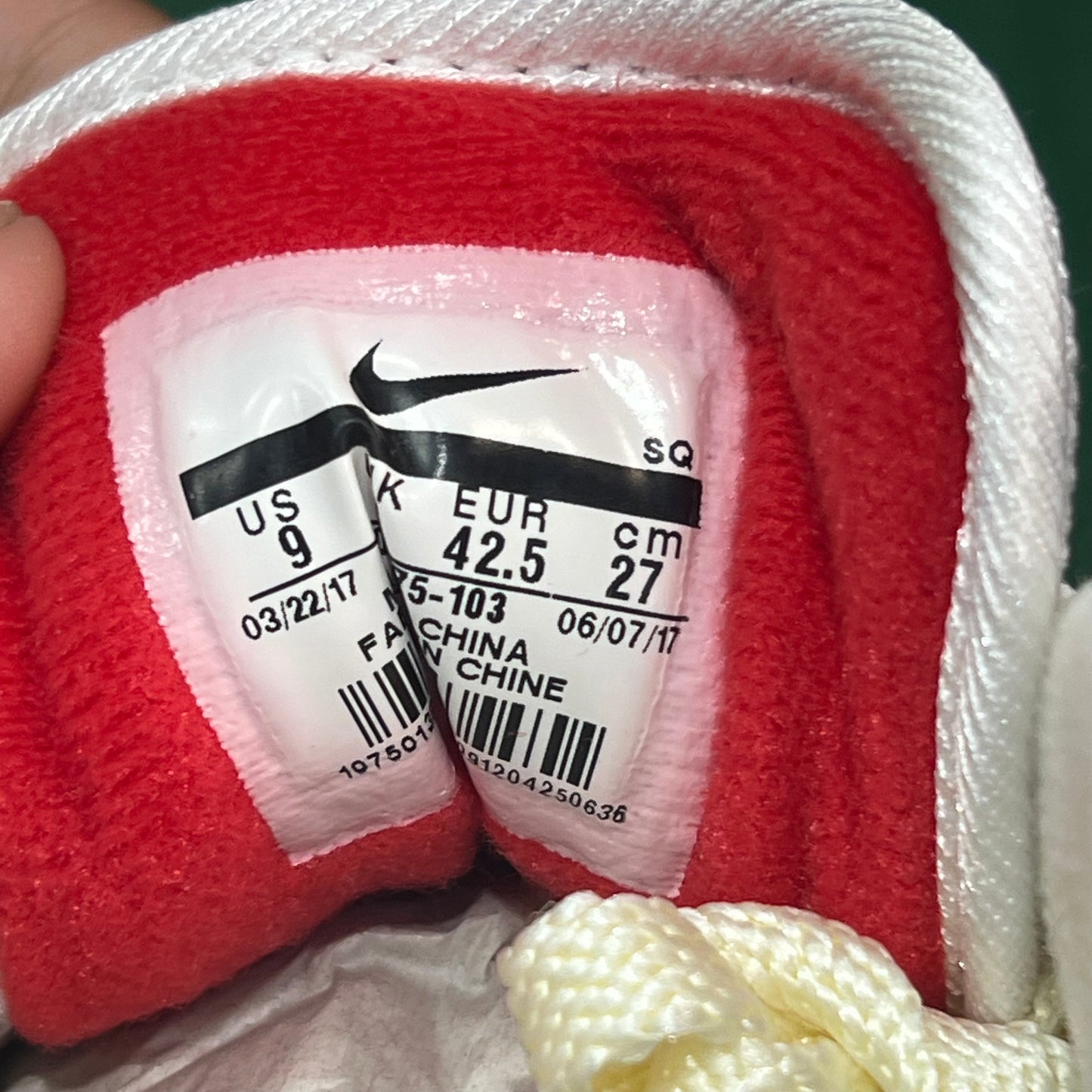 Nike Air Max 1 Anniversary Red (2017) Size 9 NEW s22037