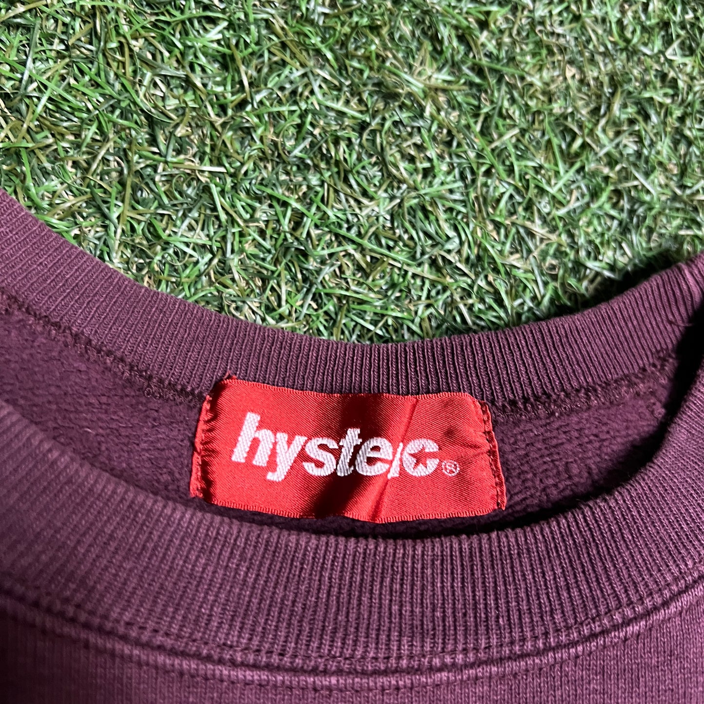 Hysteric Glamour Hot Wheels Logo Burgandy Crewneck Size Medium USED x13923