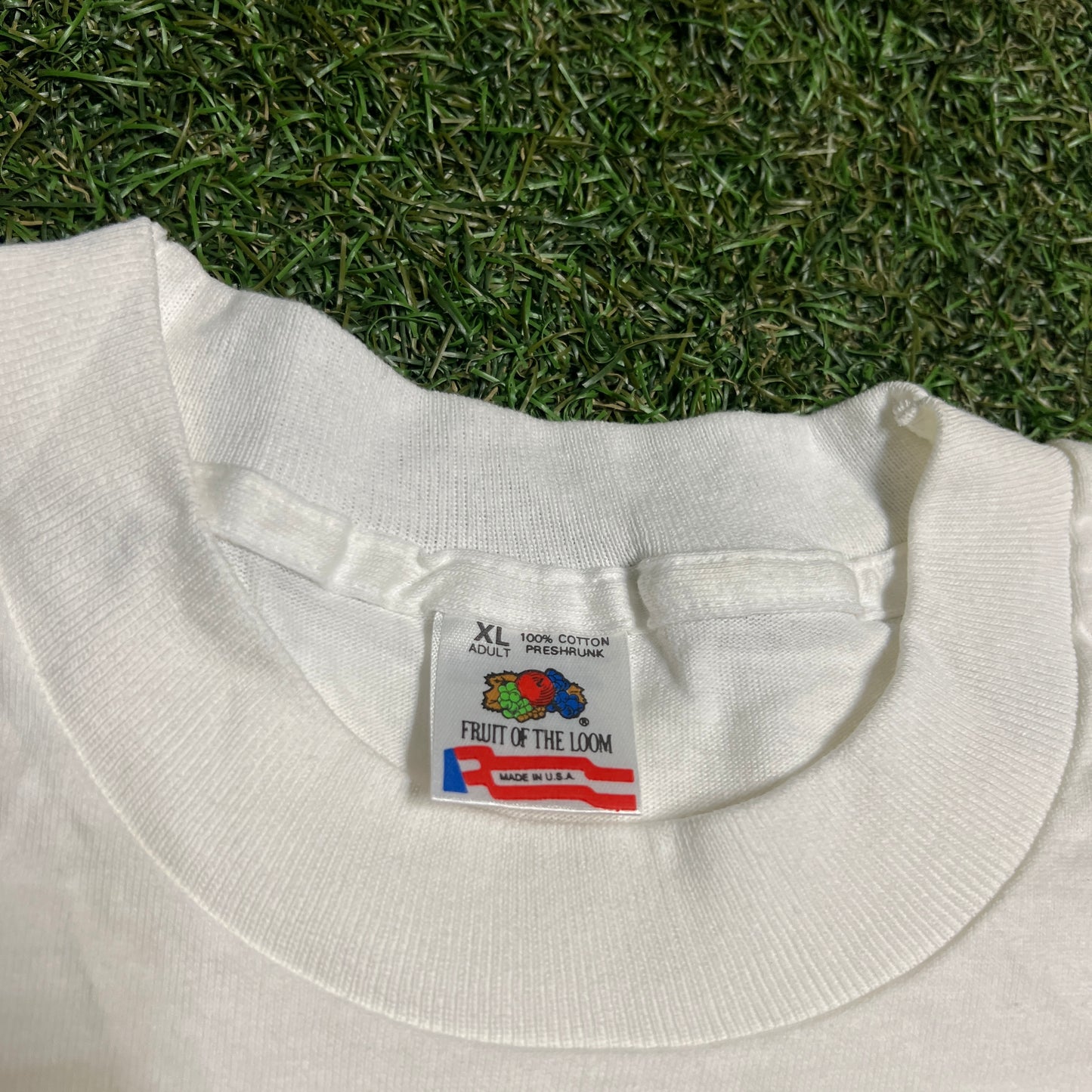 1990s MTV Rock n Jock Softball White Tee Size XL USED v16150