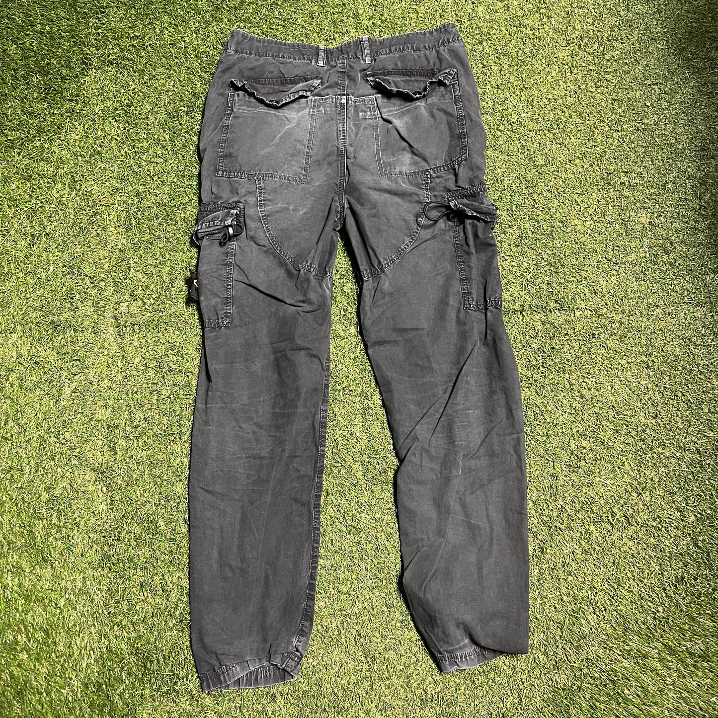 Stone Island Cargo Pants Black Size 30 USED X13299