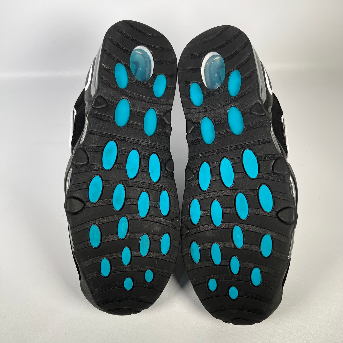 Nike Air Max Uptempo 95 White Black Teal (2019) Size 10.5 USED s17851