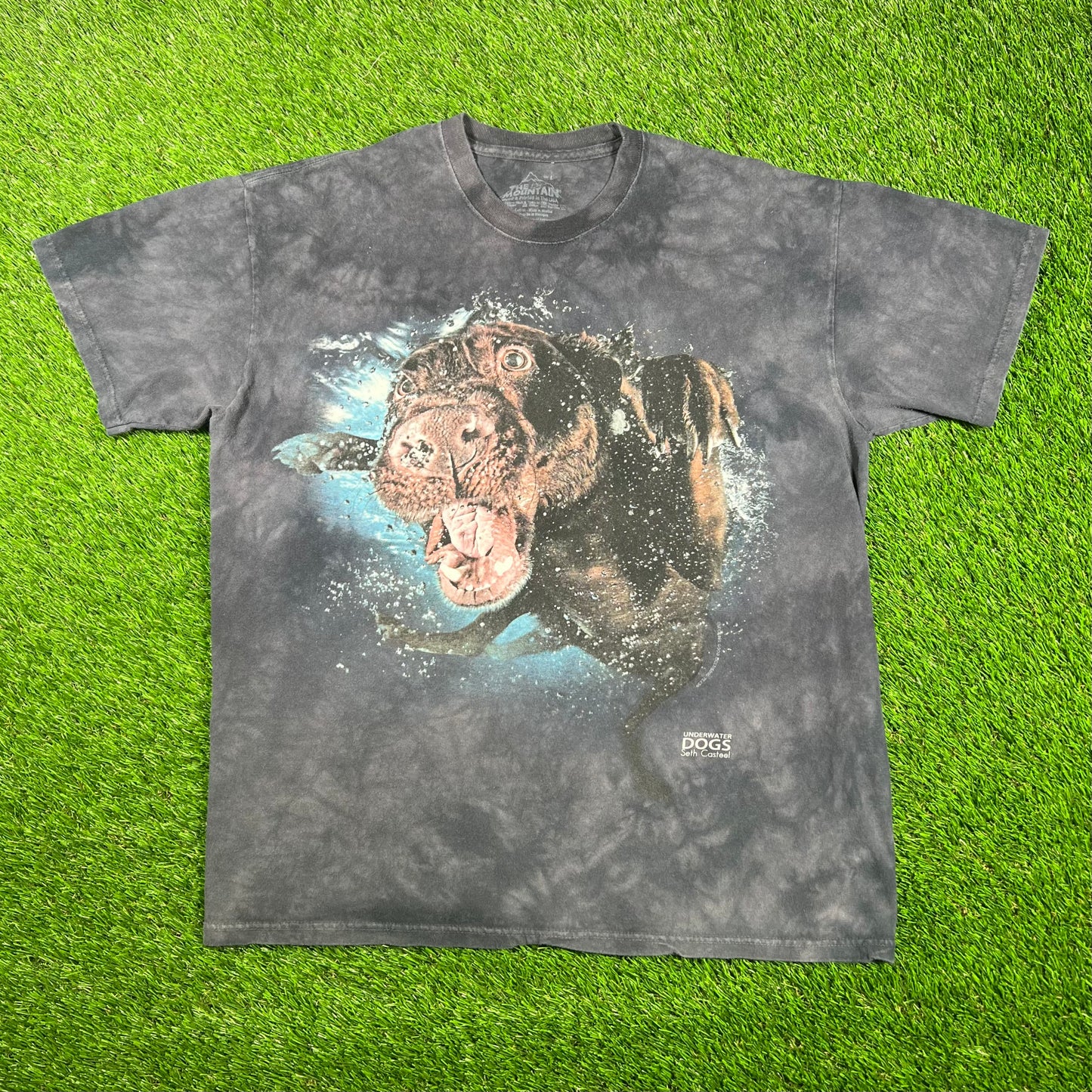 The Mountain "Underwater Dogs" Size Large USED v17070