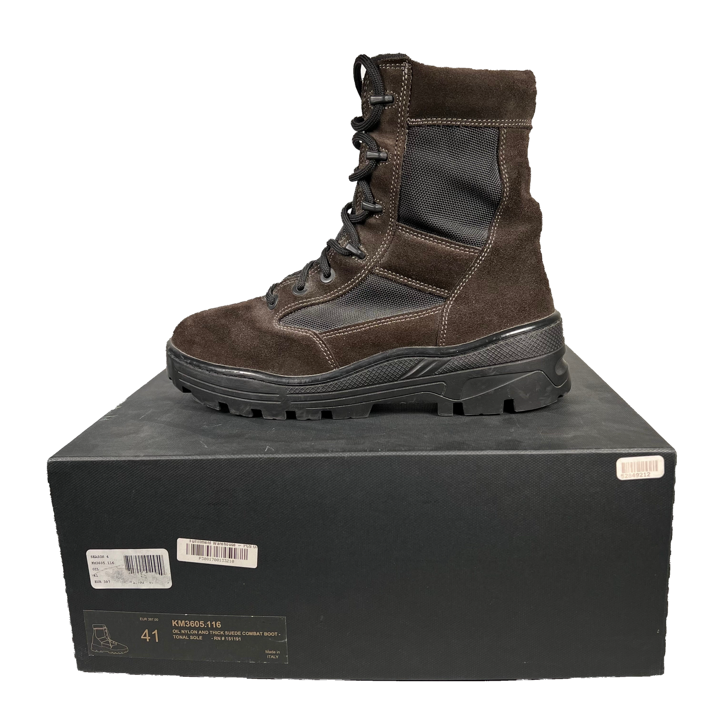 Yeezy Combat Boots Season 4 Oil Size 8.5US/41EU USED s8804