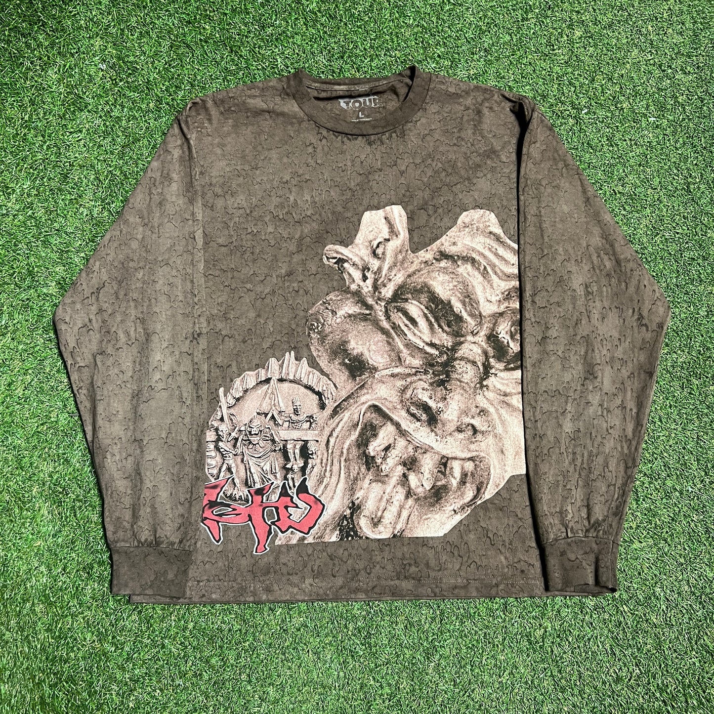 Travis Scott Utopia Circus Maximus Brown Longsleeve Size Large USED x13590