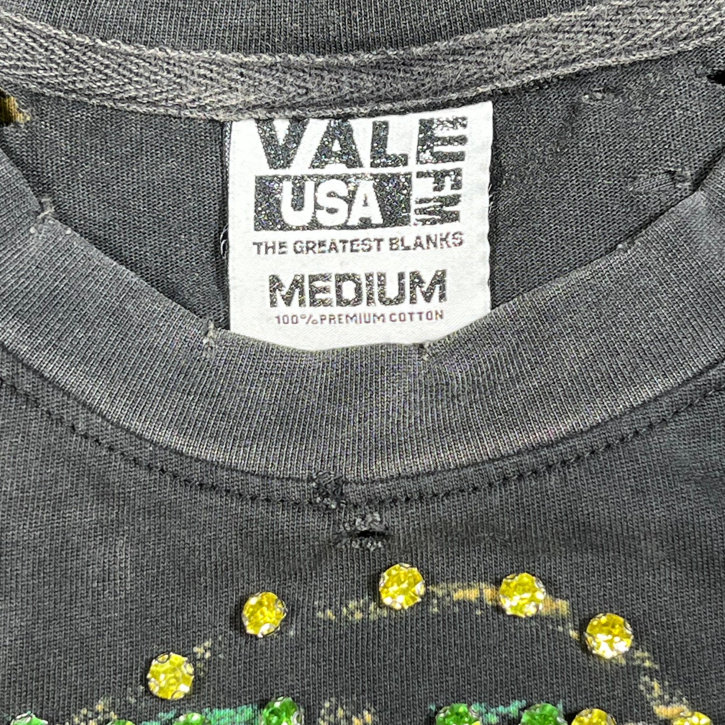 Vale Forever Waiting To Exhale Bling Black Tee Size Medium NEW x14269