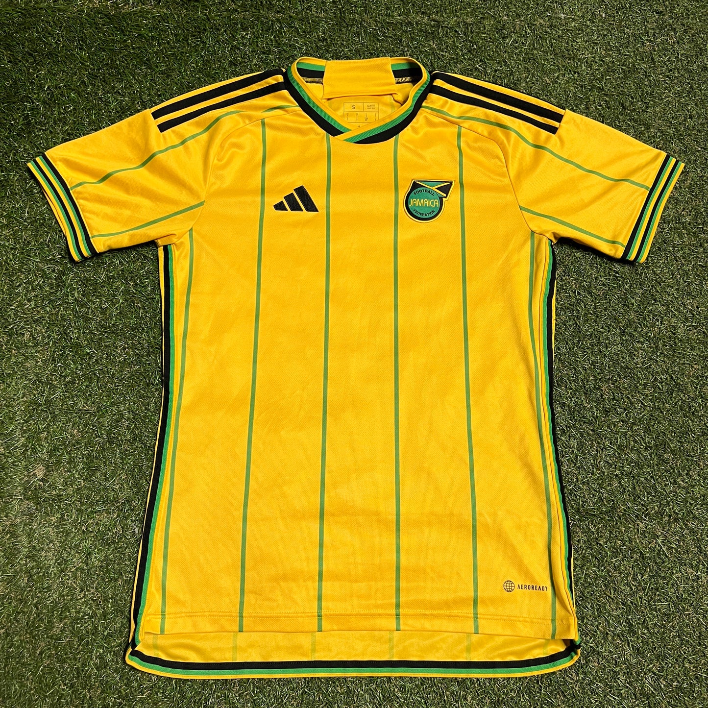 Wales Bonner X Adidas Jamaica Football Jersey Size Small USED x14212