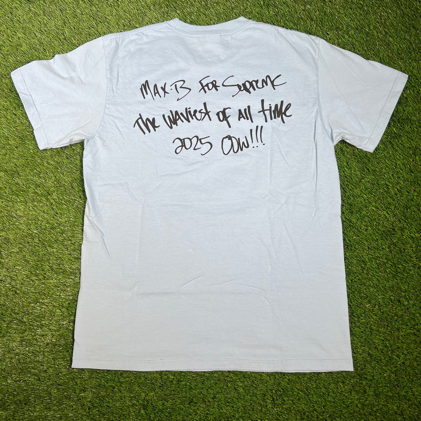 Supreme Max B Photo Blue Tee Size Medium USED x14137