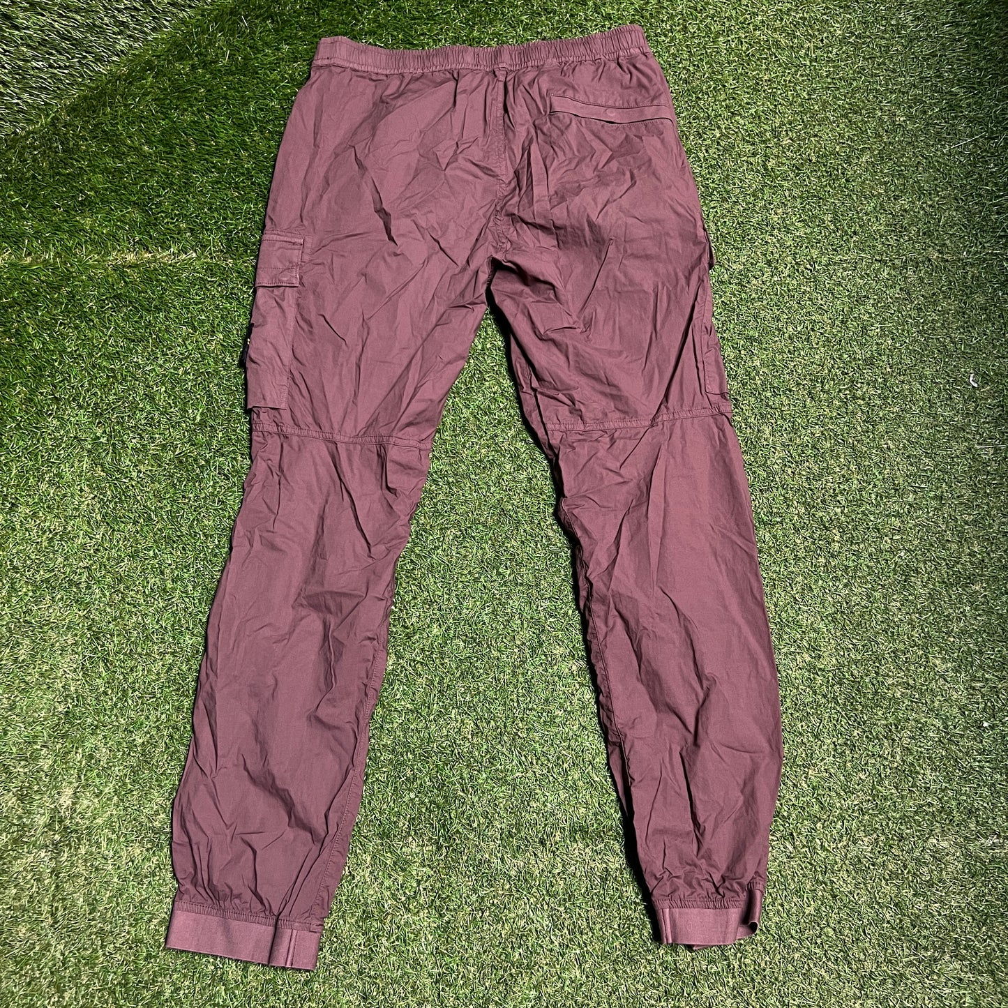 Stone Island Plum Cargo Pants Size 34 USED x14058
