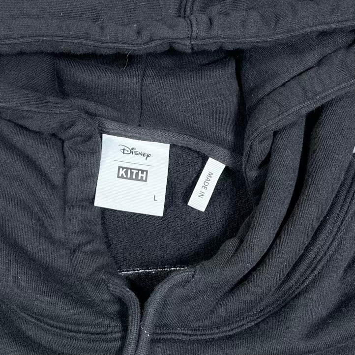 Kith Disney Friends Family Portrait Hoodie Black Size Large USED x18833