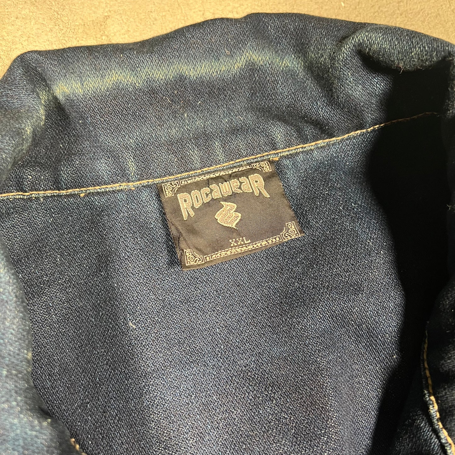 Y2K Rocawear Denim Jacket Size XXL USED v19418