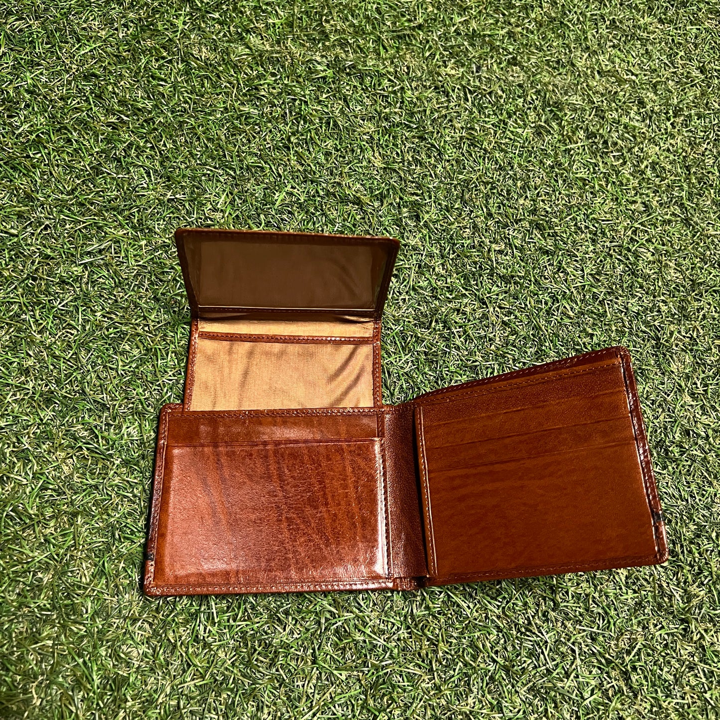 Y2K Christain Dior Bifold Brown Wallet USED x13987