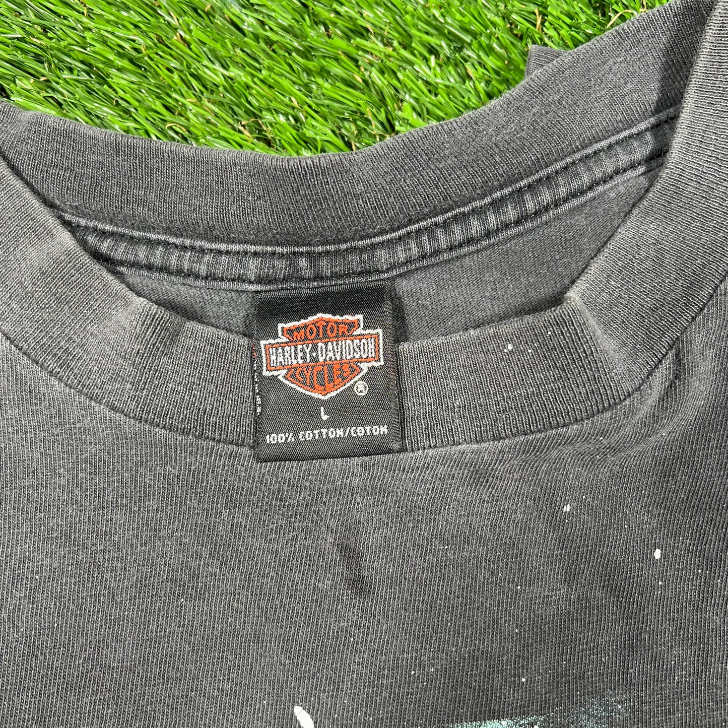 1990s Harley Davidson Fairfield CA Black Tee Size Large USED v16790