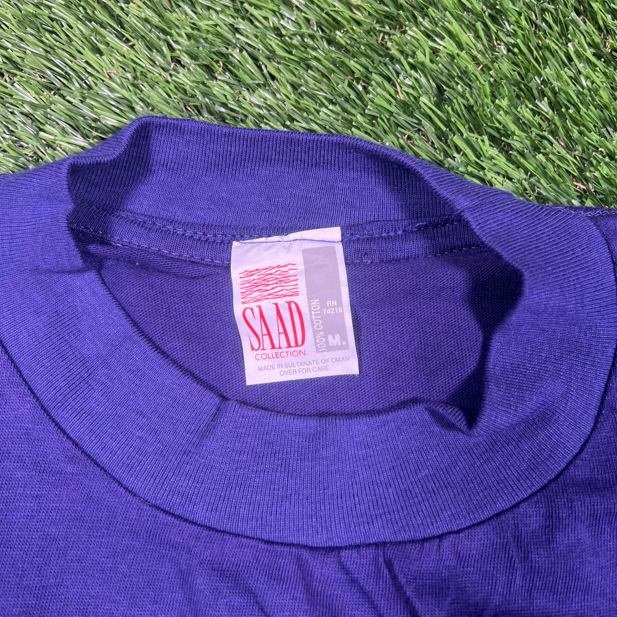 1990s Boss America Purple Tee Size Medium USED v17415