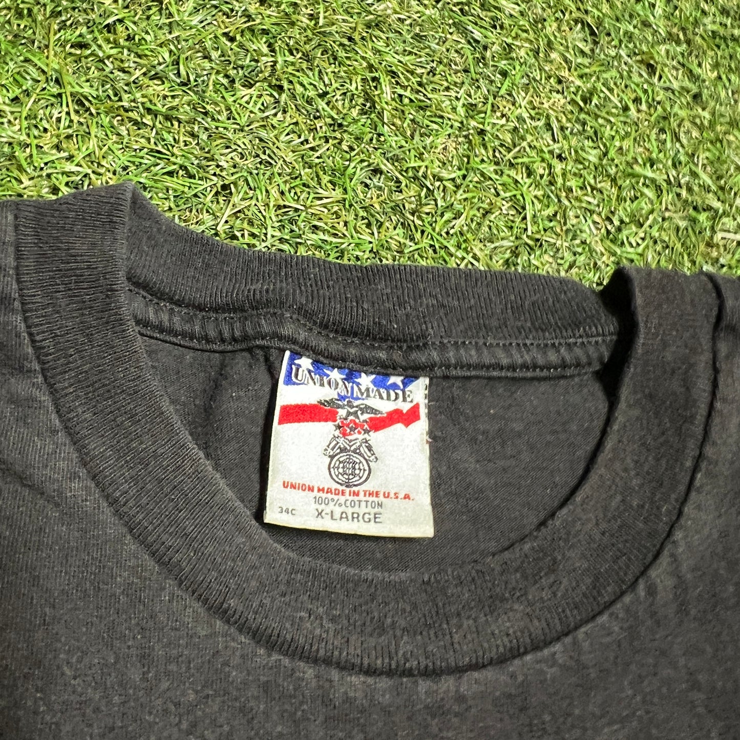 1990s "6-Day is the Right Way" Black Tee SIze XL USED v15988