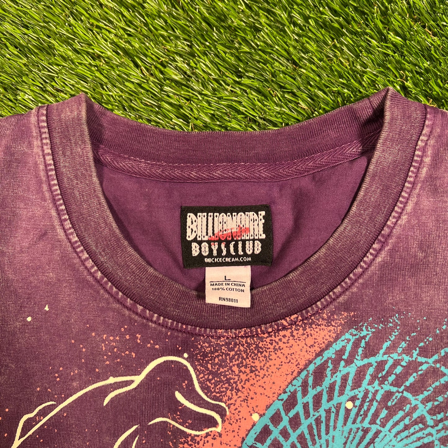 Billionaire Boys Club Event Horizon Purple Tee Size Large USED x15294