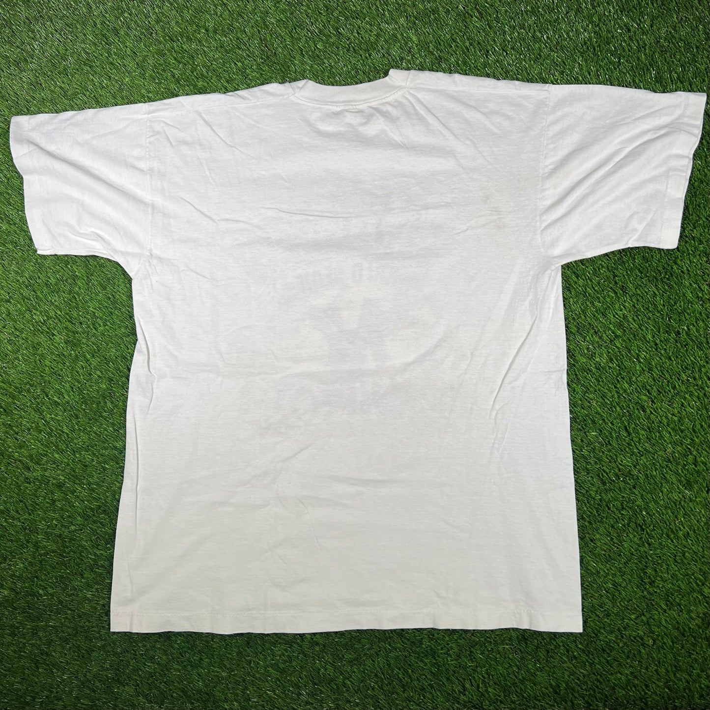 1996 New York Yankees White Championship Tee "The Dyansty Continues" Size XL USED v16993