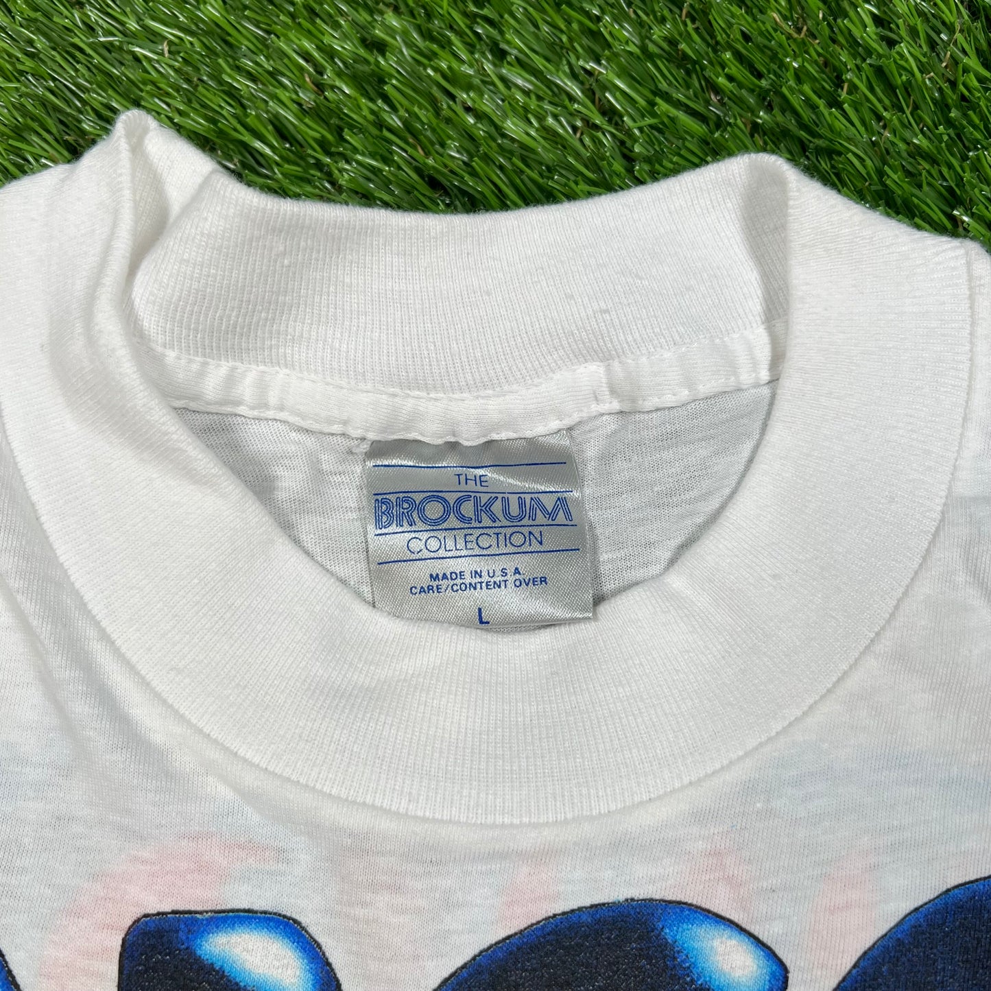 1991 YES Union Tour White Tee Size Large USED v16610